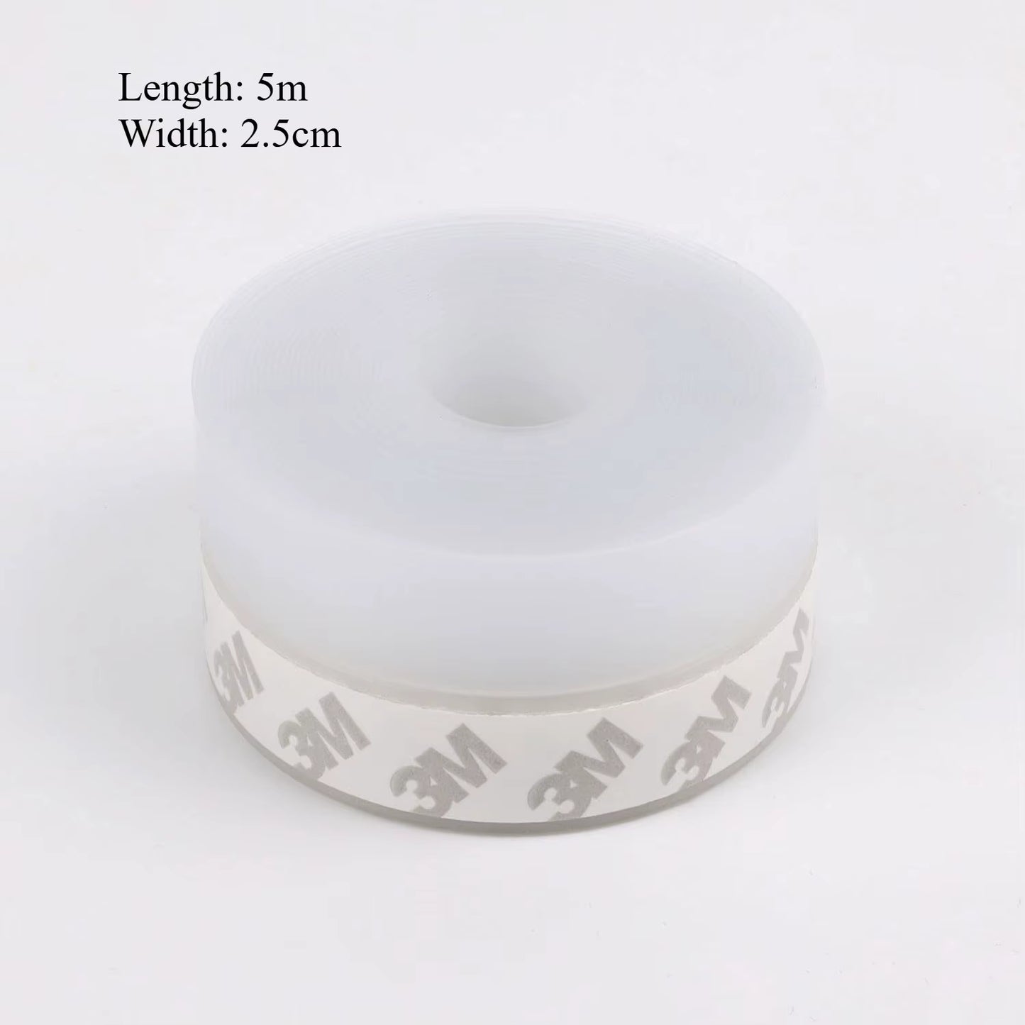 2Pcs Silicone Self-Stick Weather Stripping Tape Seals Gaps of House Glass/Shower Windows Door Bottom Dustproof Window/Door Seal