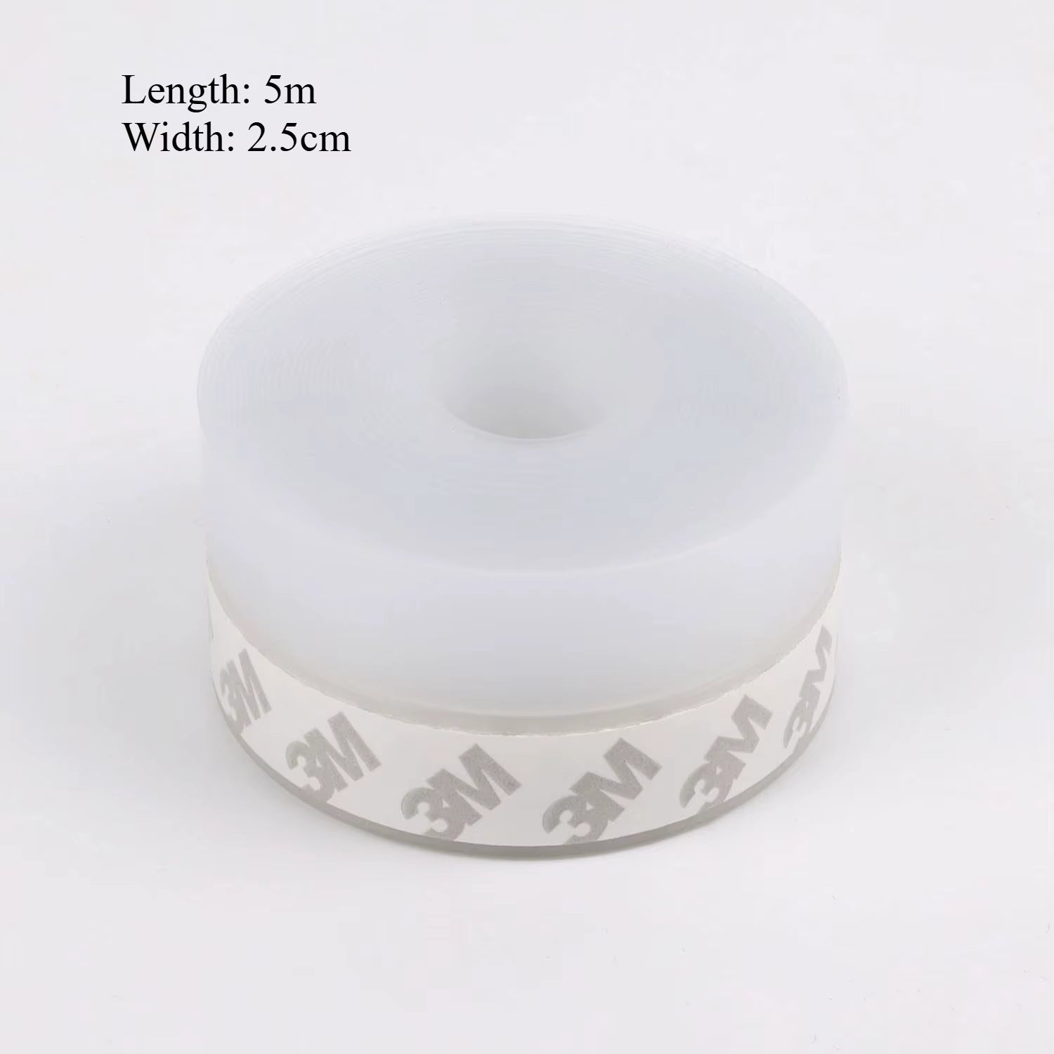 2Pcs Silicone Self-Stick Weather Stripping Tape Seals Gaps of House Glass/Shower Windows Door Bottom Dustproof Window/Door Seal