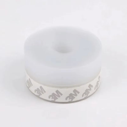 2Pcs Silicone Self-Stick Weather Stripping Tape Seals Gaps of House Glass/Shower Windows Door Bottom Dustproof Window/Door Seal